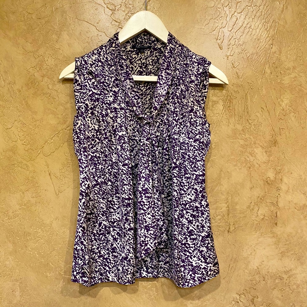 Anne Klein sleeveless bow tie top